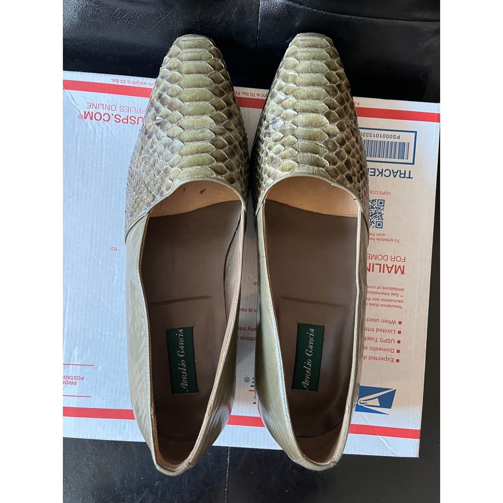 Aurelio Garcia Python Leather Loafers - Picture 5 of 8